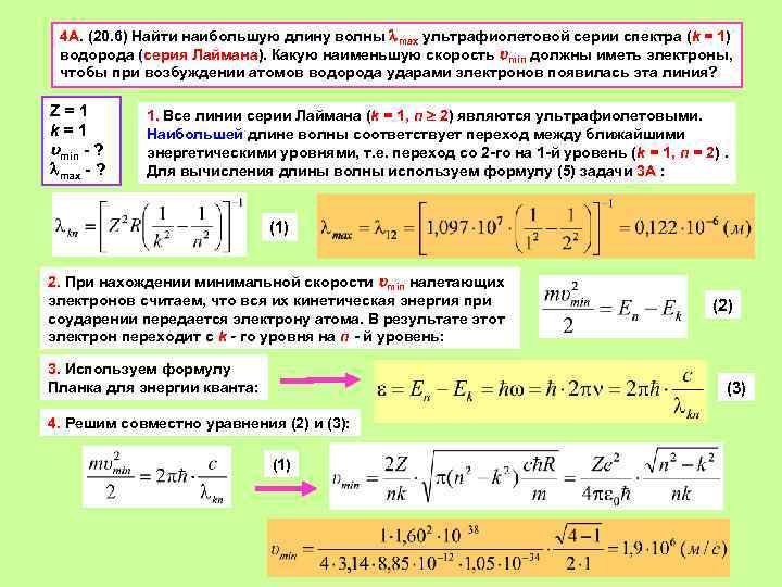 Процесс возбуждения атома