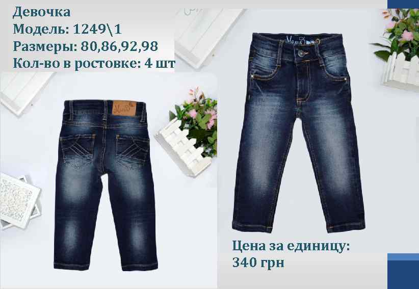 Девочка Модель: 12491 Размеры: 80, 86, 92, 98 Кол-во в ростовке: 4 шт Цена