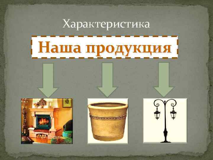 Характеристика Наша продукция 