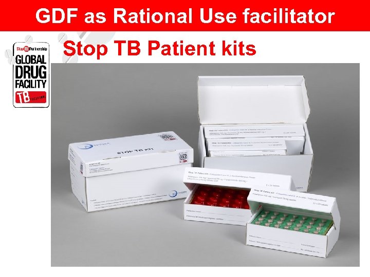 GDF as Rational Use facilitator Stop TB Patient kits 