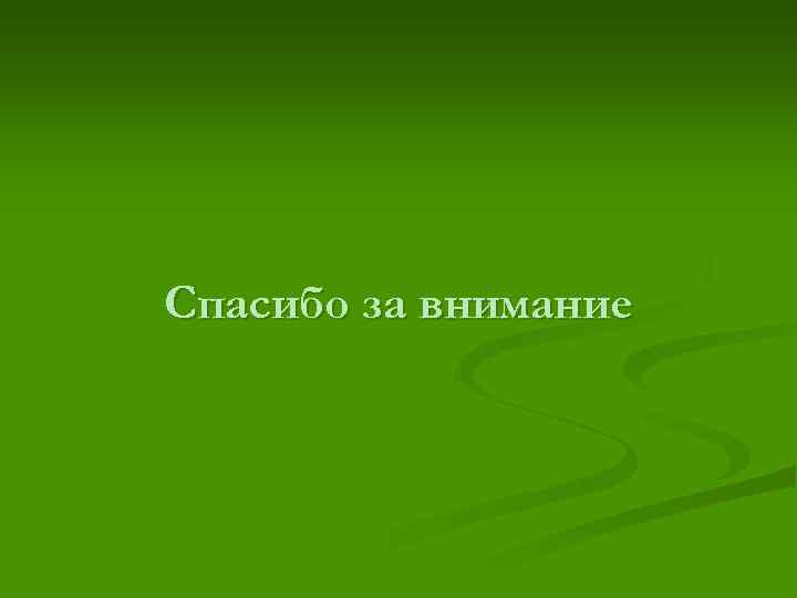 Спасибо за внимание 