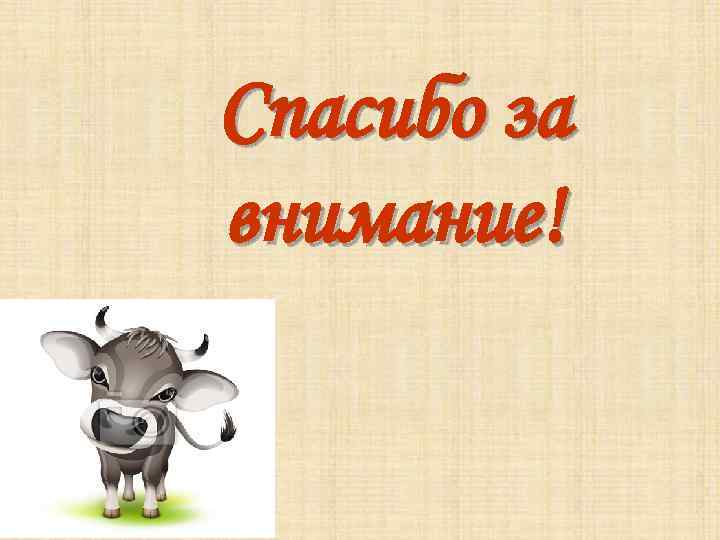 Спасибо за внимание! 