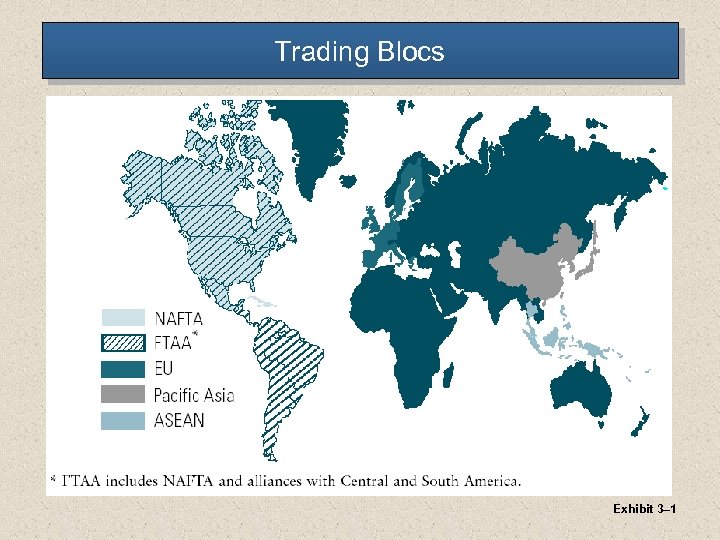 Trading Blocs Exhibit 3– 1 