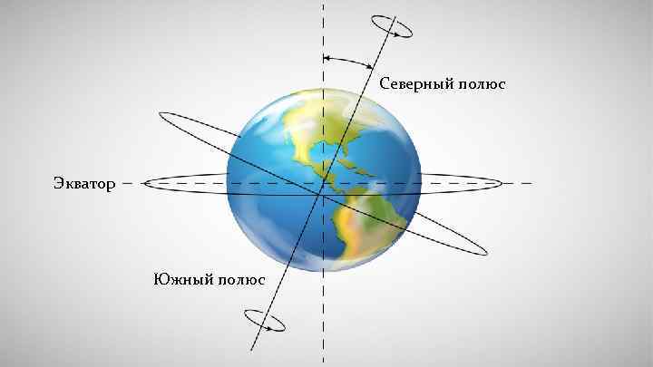 Северный полюс Экватор Южный полюс 