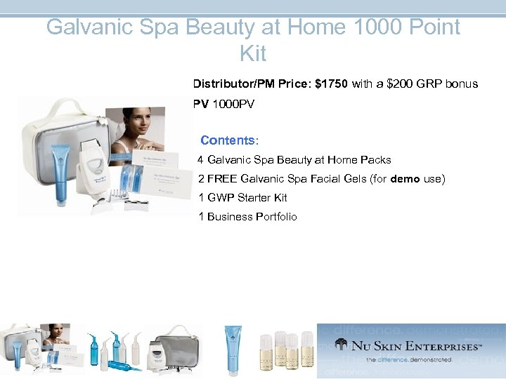 Galvanic Spa Beauty at Home 1000 Point Kit p Distributor/PM Price: $1750 with a