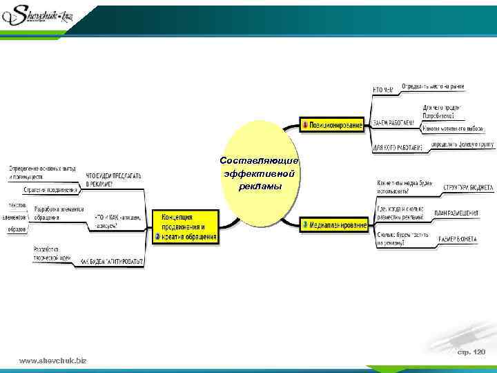 Составляющие эффективной рекламы www. shevchuk. biz стр. 120 
