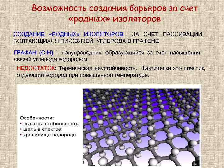Возможность создания барьеров за счет «родных» изоляторов СОЗДАНИЕ «РОДНЫХ» ИЗОЛЯТОРОВ ЗА СЧЕТ ПАССИВАЦИИ БОЛТАЮЩИХСЯ