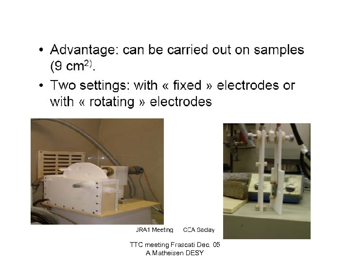 TTC meeting Frascati Dec. 05 A. Matheisen DESY 