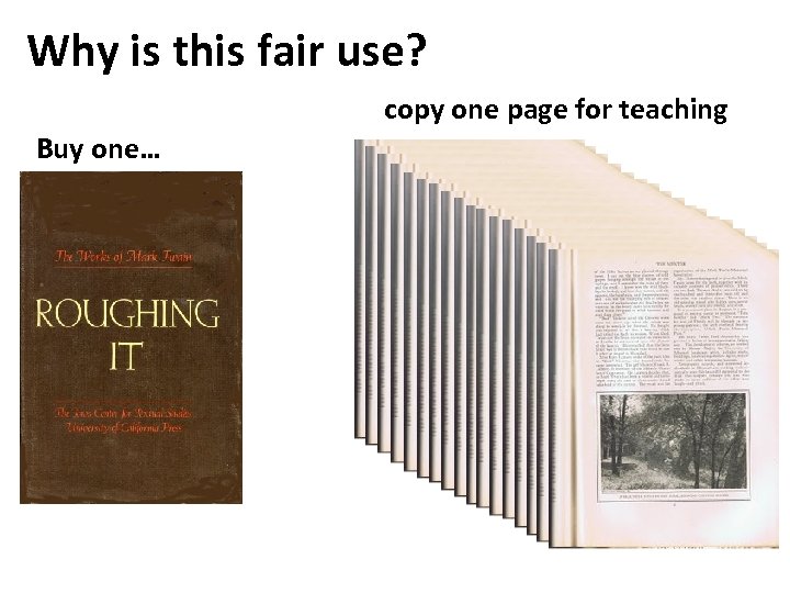Why is this fair use? copy one page for teaching Buy one… 