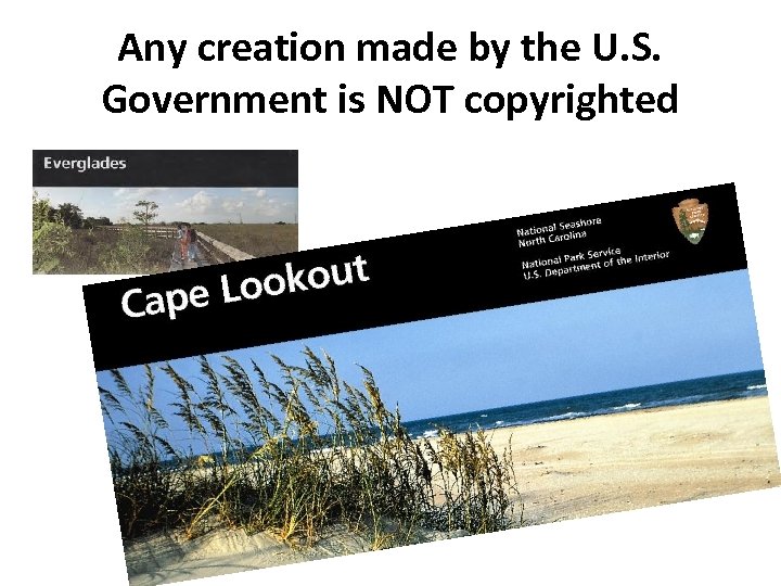 Any creation made by the U. S. Government is NOT copyrighted 