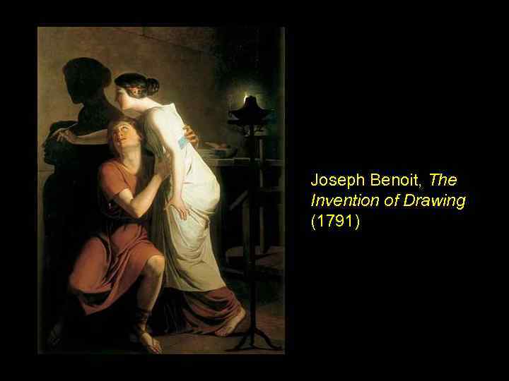 Joseph Benoit, The Invention of Drawing (1791) 