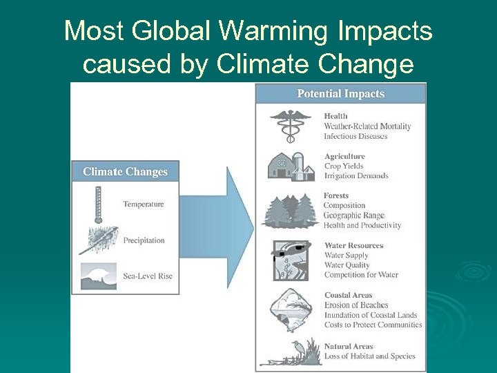 Most Global Warming Impacts caused by Climate Change 