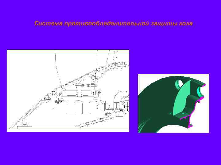 Система противообледенительной защиты кока 