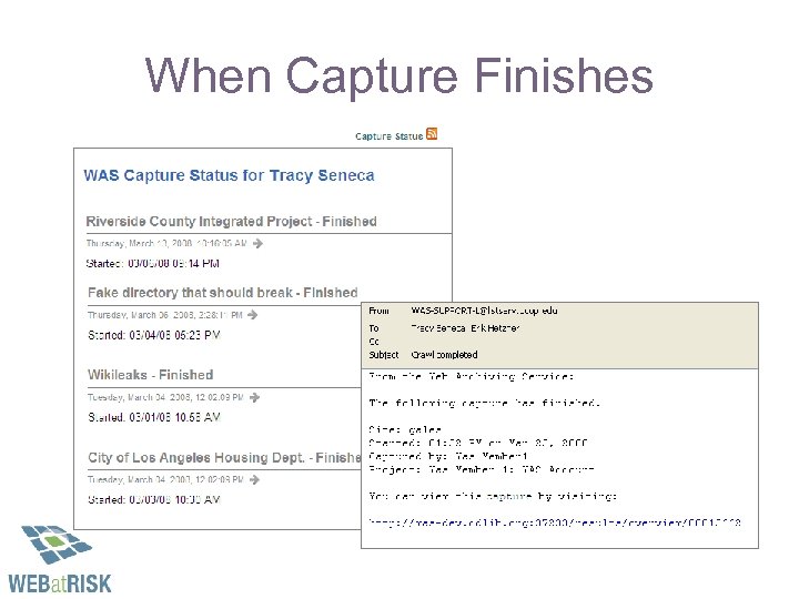 When Capture Finishes 