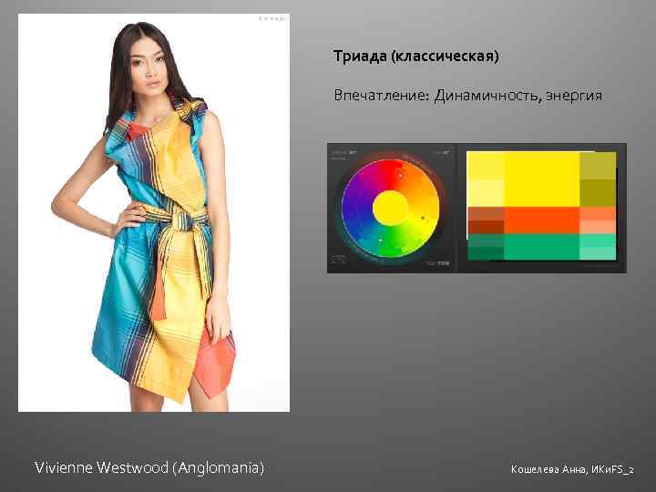 Триада (классическая) Впечатление: Динамичность, энергия Vivienne Westwood (Anglomania) Кошелева Анна, ИКи. FS_2 