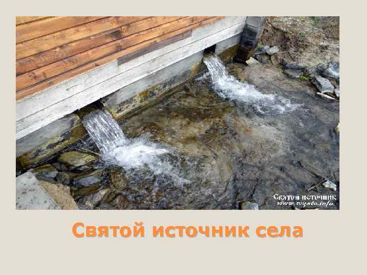 Святой источник села 