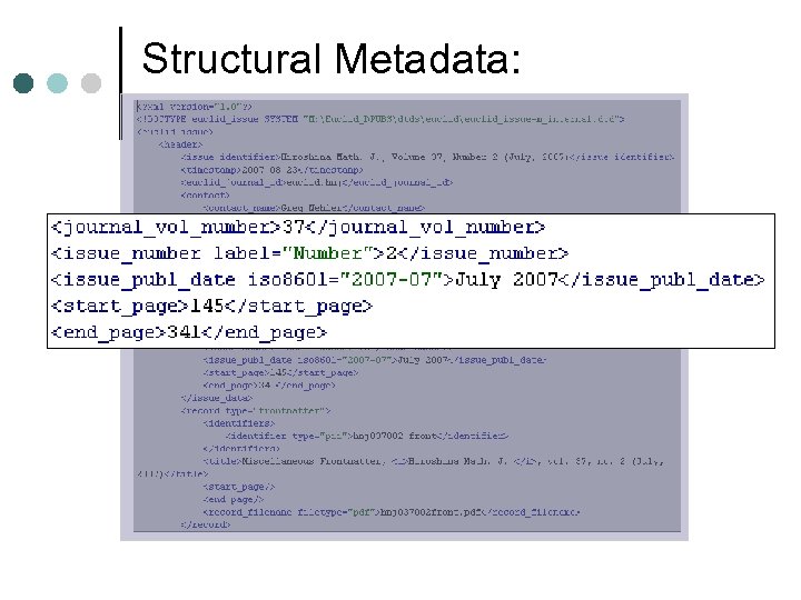 Structural Metadata: 