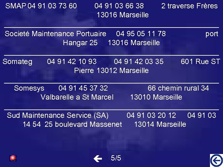 SMAP 04 91 03 73 60 04 91 03 66 38 2 traverse Frères