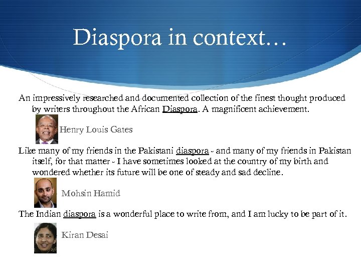 Diaspora in context… An impressively researched and documented collection of the finest thought produced