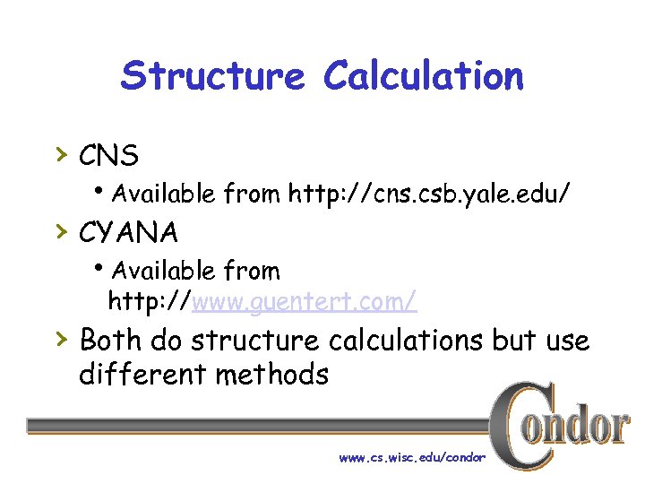 Structure Calculation › CNS h. Available from http: //cns. csb. yale. edu/ › CYANA