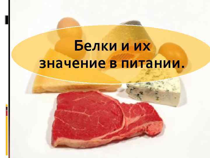 Белки и их значение в питании человека презентация