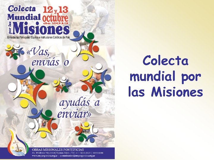 Colecta mundial por las Misiones 