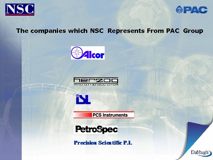 The companies which NSC Represents From PAC Group 