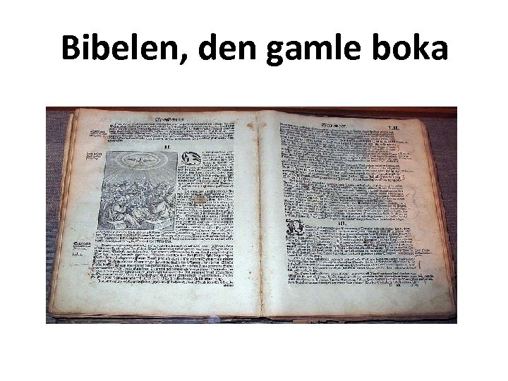 Bibelen, den gamle boka 