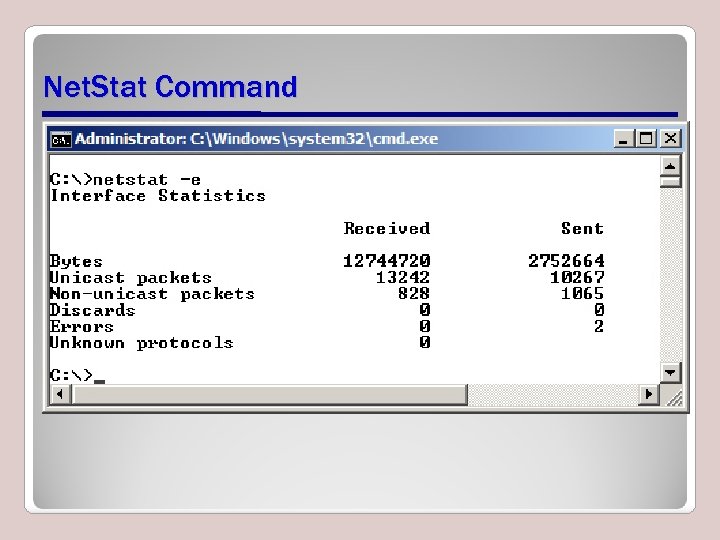 Net. Stat Command 