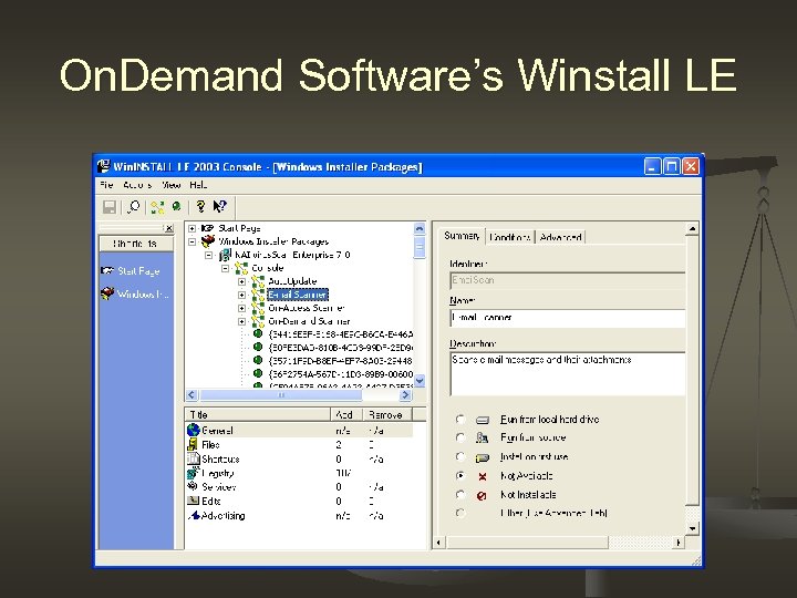 On. Demand Software’s Winstall LE 