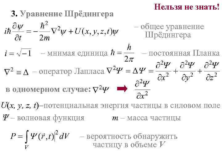 Презентация на тему уравнение шредингера