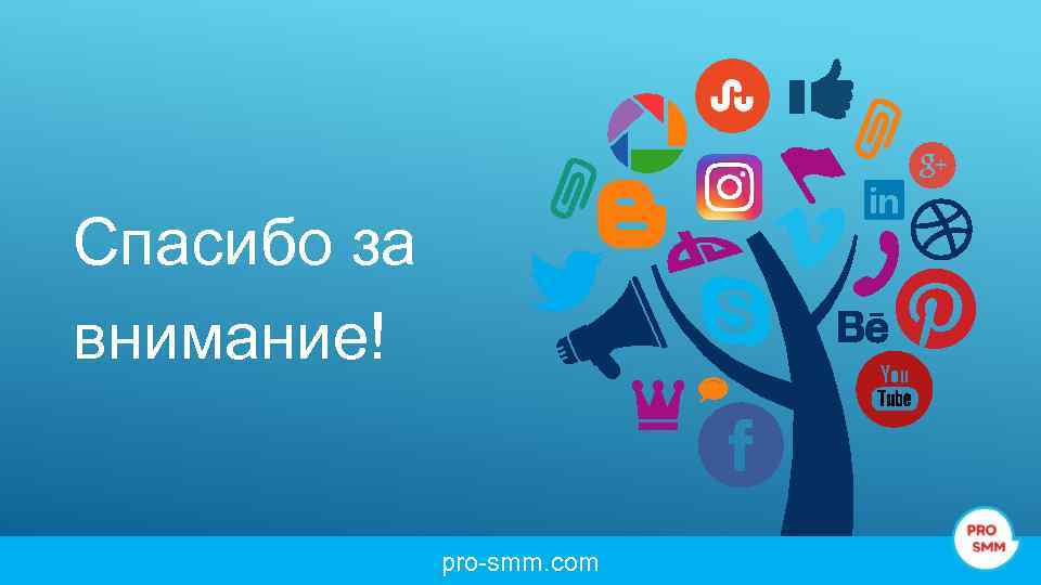 Спасибо за внимание! pro-smm. com 