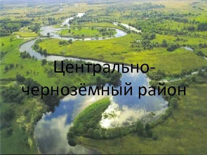 Центральночернозёмный район 