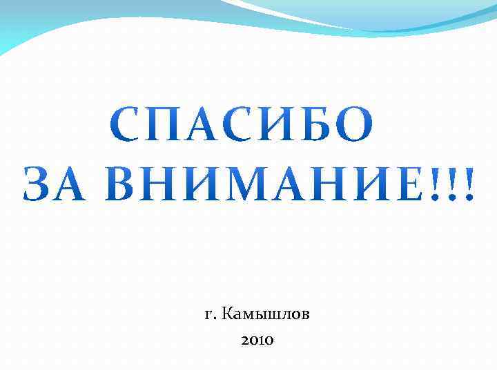 г. Камышлов 2010 