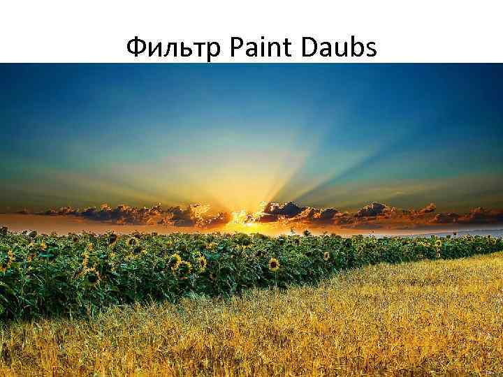 Фильтр Paint Daubs 