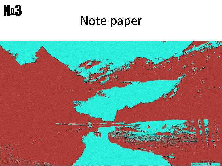 № 3 Note paper 