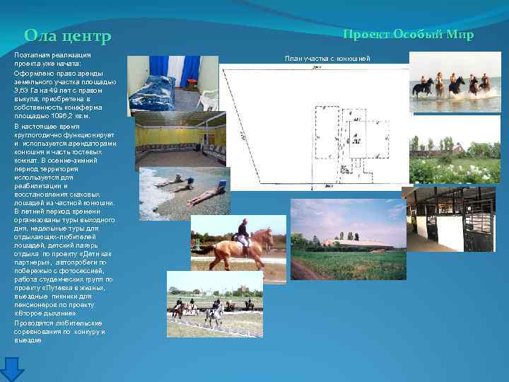 Ола центр Поэтапная реализация проекта уже начата: Оформлено право аренды земельного участка площадью 3,