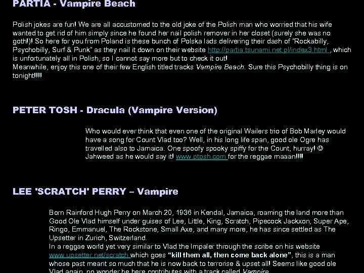 PARTIA - Vampire Beach Polish jokes are fun! We are all accustomed to the