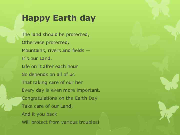 Happy Earth day The land should be protected, Otherwise protected, Mountains, rivers and fields