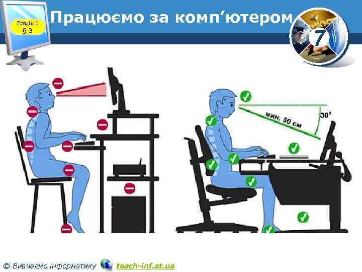 Розділ 1 § 3 Працюємо за комп’ютером www. teach-inf. at. ua © Вивчаємо інформатику