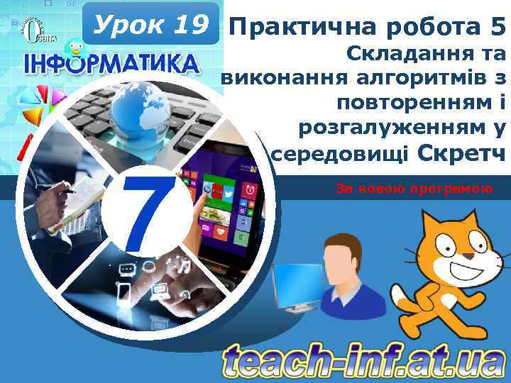 Урок 19 Практична робота 5 7 Складання та виконання алгоритмів з повторенням і розгалуженням