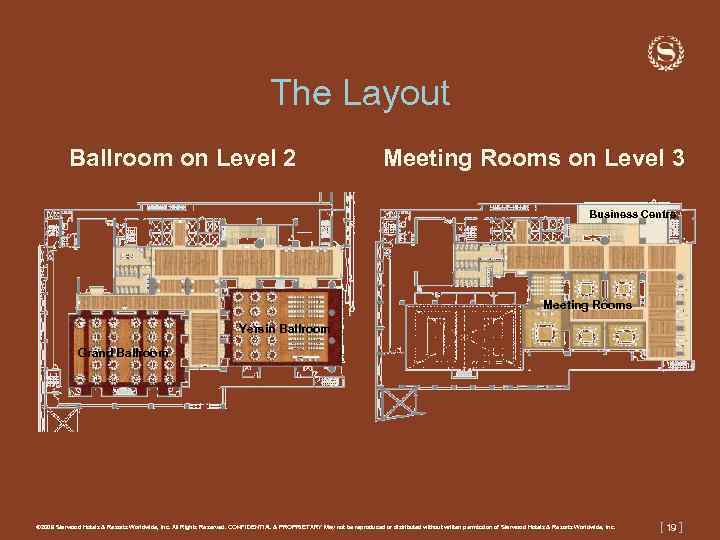 The Layout Ballroom on Level 2 Meeting Rooms on Level 3 Business Centre Meeting