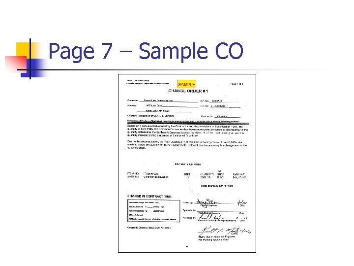 Page 7 – Sample CO 