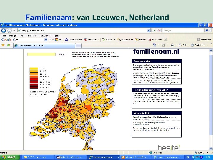 Familienaam: van Leeuwen, Netherland 22 Market perspective - user needs 
