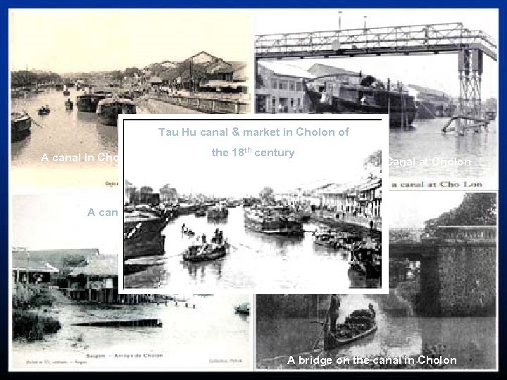 Tau Hu canal & market in Cholon of A canal in Cholon the 18