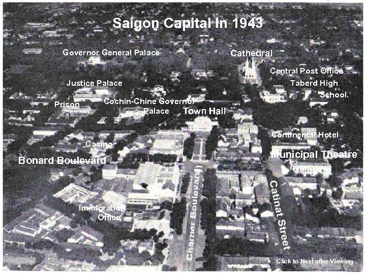 Saigon Capital In 1943 Governor General Palace Cathedral Justice Palace Prison Cochin-Chine Governor Palace