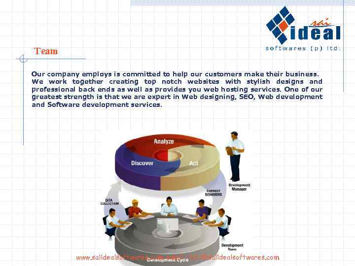 Team Our company employs is committed to help our customers make their business. We