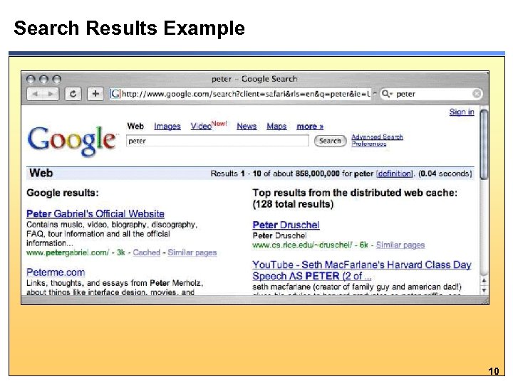 Search Results Example 10 