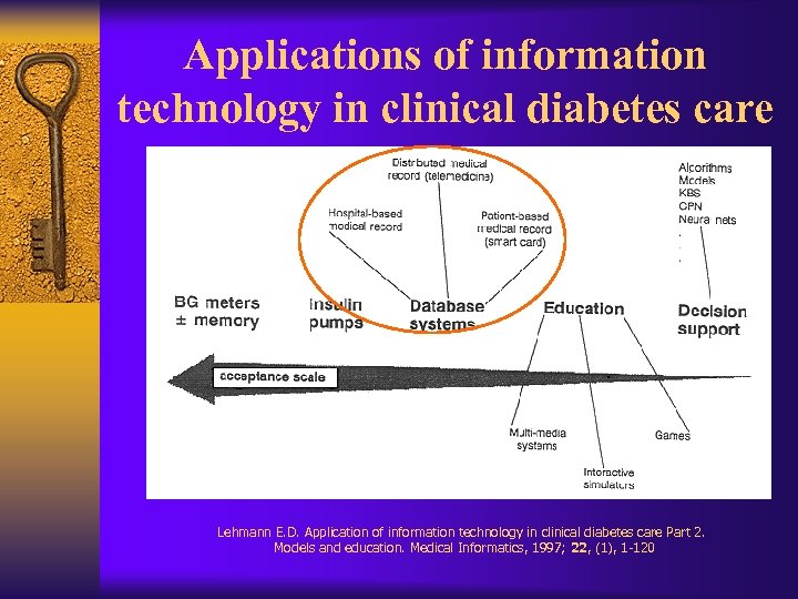 Applications of information technology in clinical diabetes care Lehmann E. D. Application of information