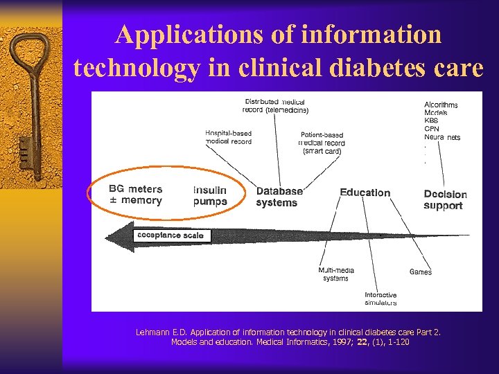 Applications of information technology in clinical diabetes care Lehmann E. D. Application of information